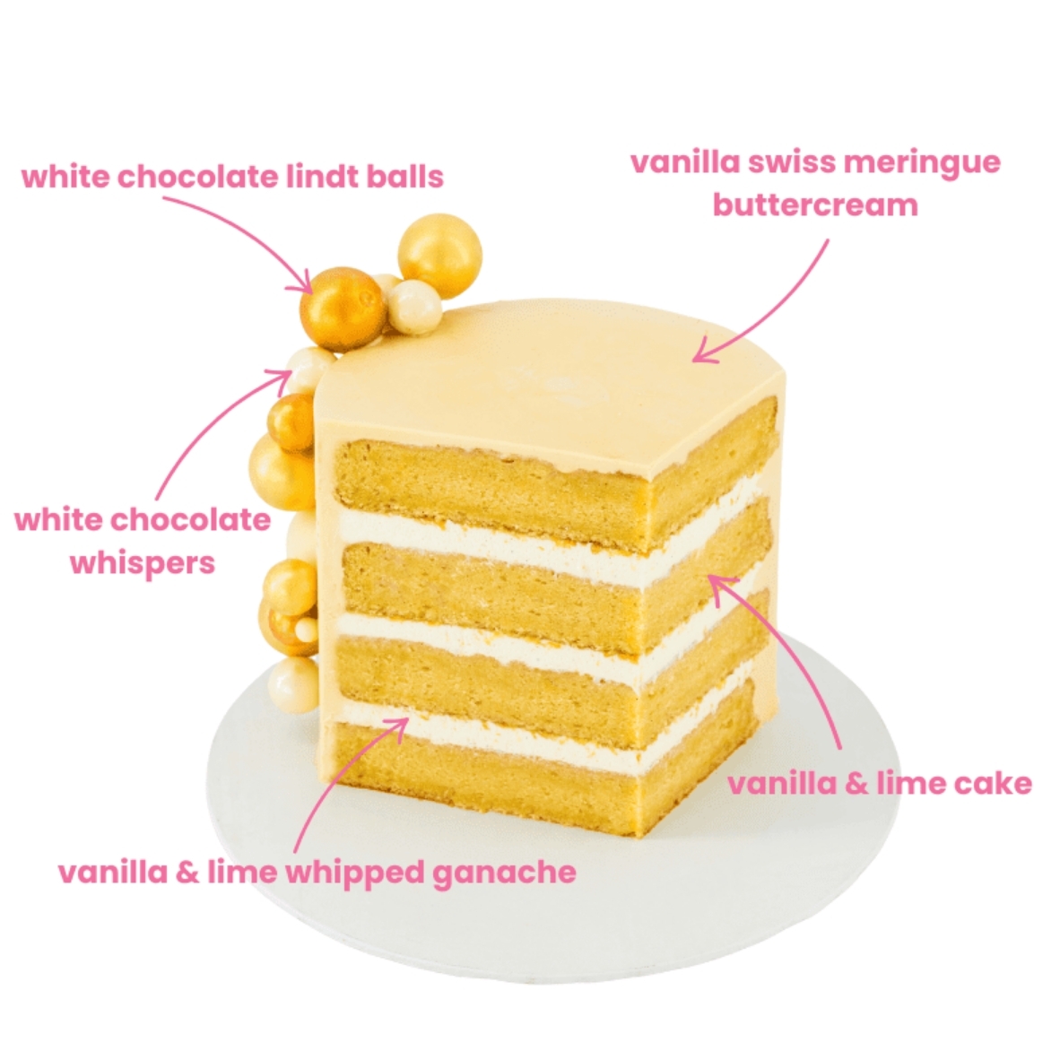 Lime & Vanilla Bean Cake - Image 2